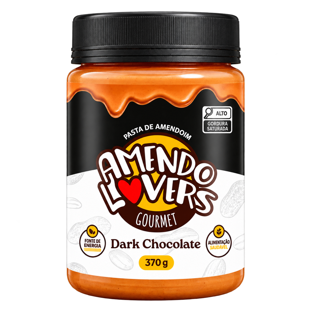 Pasta de Amendoim Dark Chocolate 370g