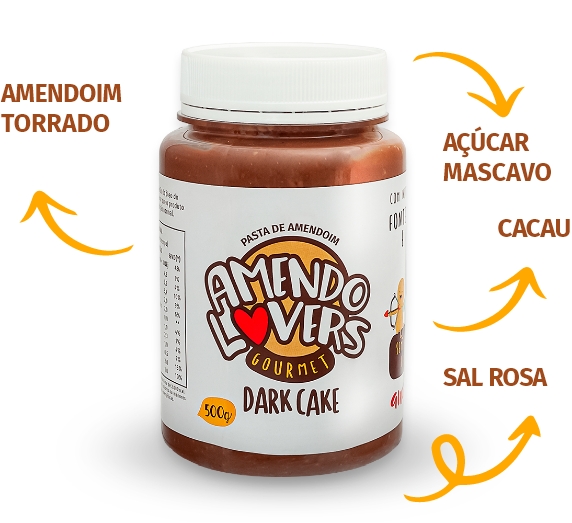 Pasta de amendoim Dark Cake